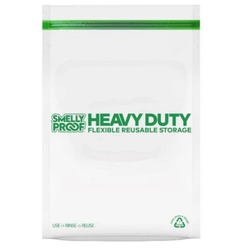 Heavy Duty Clear Flat Reusable Bags by Smelly Proof